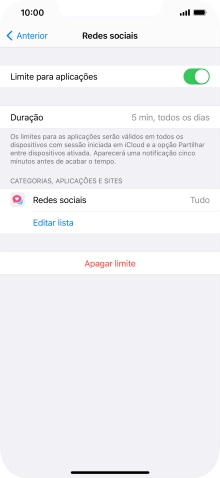 Prima Apagar limite.
