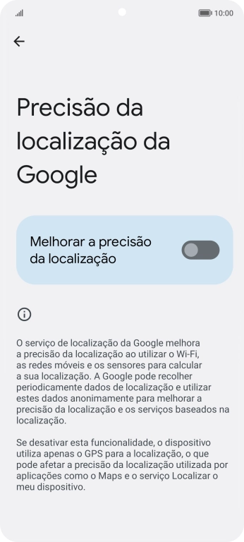 Se premir o indicador junto a 