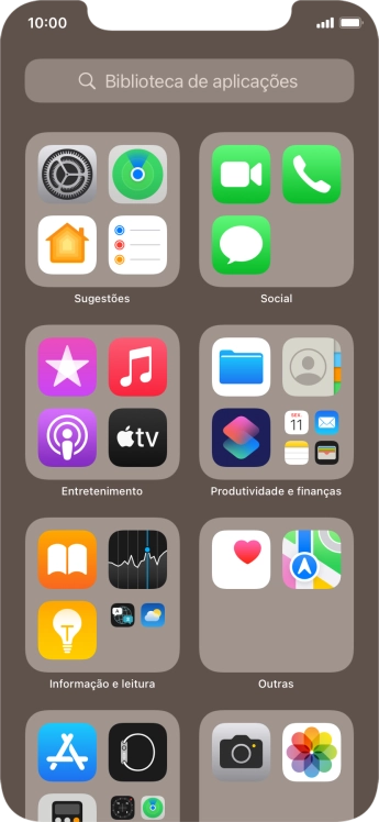 Prima a app pretendida.