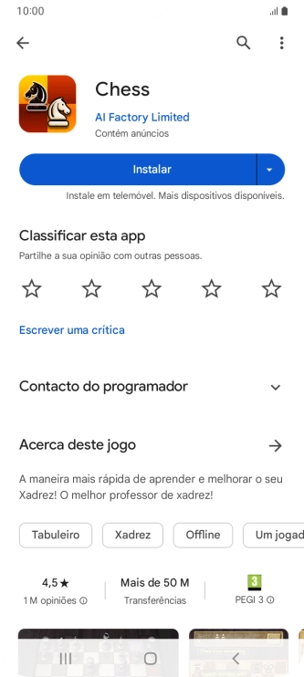 Prima a tecla de início para terminar e voltar ao ecrã inicial.