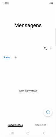 Prima o ícone de menu.