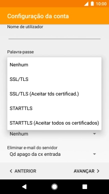 Prima Nenhum para desativar a função.