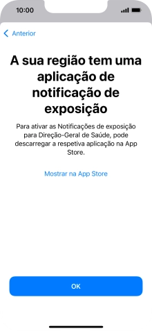 Prima Mostrar na App Store e siga as indicações no ecrã para descarregar e instalar a app.