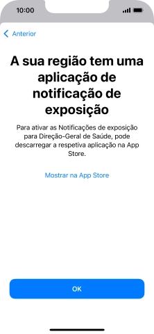 Prima Mostrar na App Store e siga as indicações no ecrã para descarregar e instalar a app.