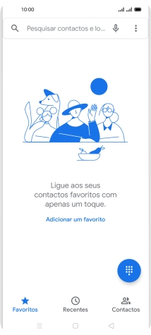 Prima o ícone de menu.