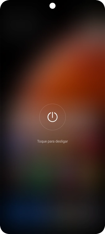 Prima Toque para desligar.
