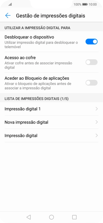 Prima a tecla de retrocesso duas vezes.