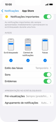 Prima Agrupamento de notificações.
