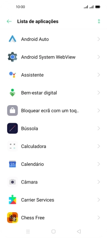 Prima a app pretendida.
