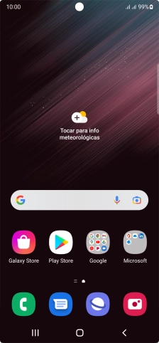 Quando o ícone de bateria em carregamento for mostrado no ecrã, a bateria está em carregamento.