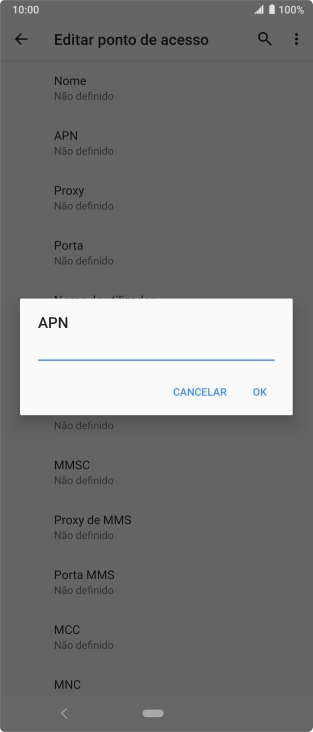 Introduza net2.vodafone.pt e prima OK.