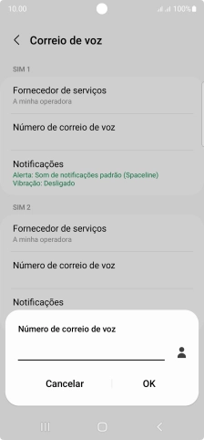 Introduza 123 e prima OK.