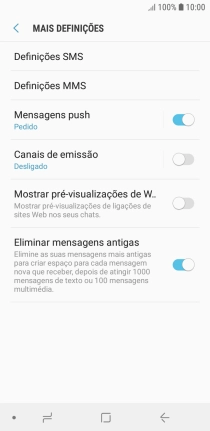 Prima Definições SMS.