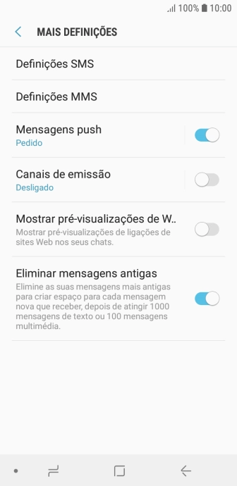 Prima Definições SMS.