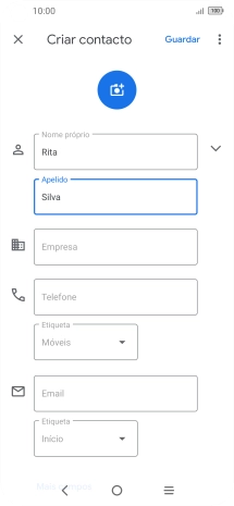 Prima Telefone e introduza o número de telefone pretendido.