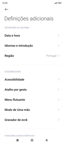 Prima Data e hora.