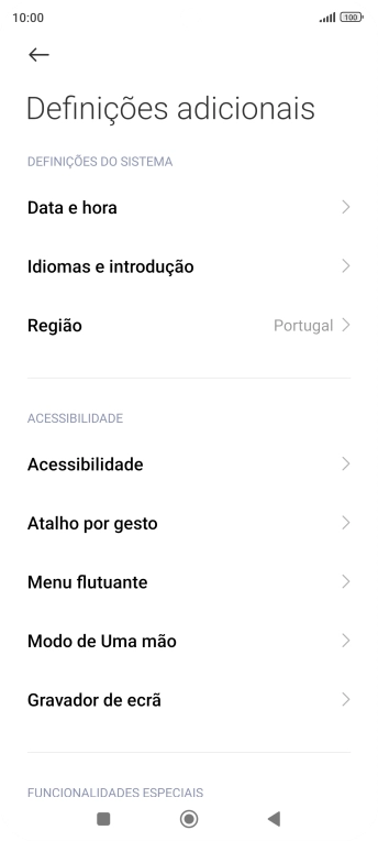 Prima Data e hora.