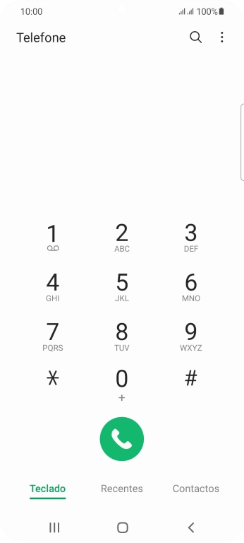Prima o ícone de menu.