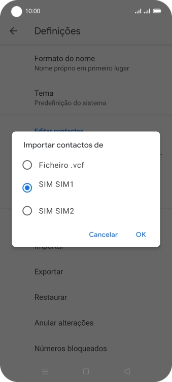 Prima OK.