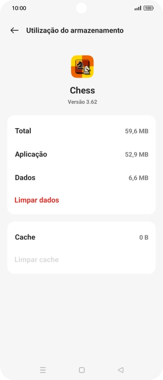 Prima a tecla de início para terminar e voltar ao ecrã inicial.