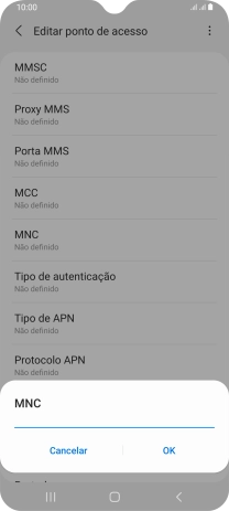 Introduza 01 e prima OK.