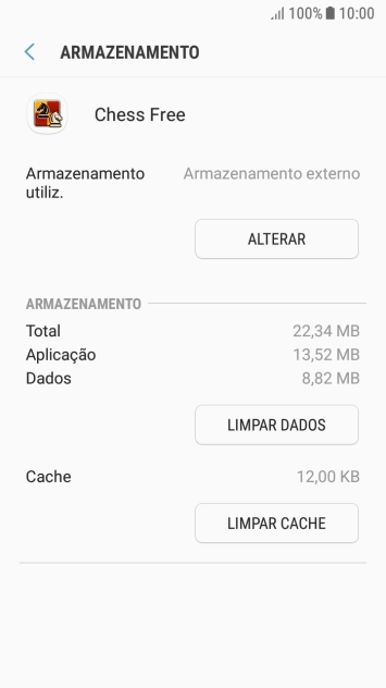 Prima a tecla de início para terminar e voltar ao ecrã inicial.