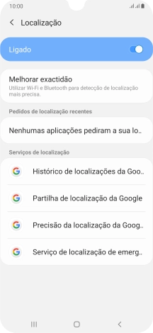 Prima Precisão da localização da Goog...