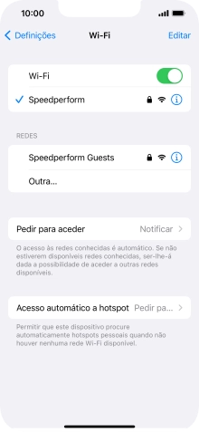 Para voltar ao ecrã inicial, deslize o dedo de baixo para cima a partir da base do ecrã.