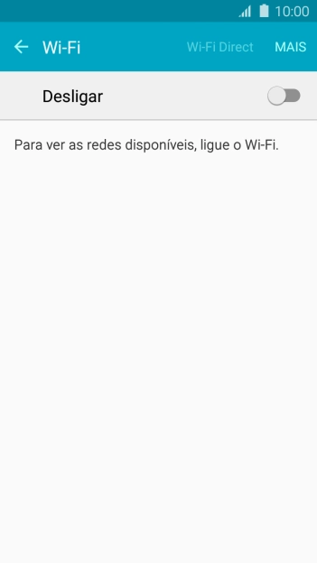 Prima o indicador para ativar a função.
