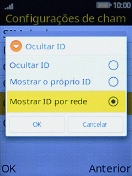 Escolha Mostrar o próprio ID para ativar a função.