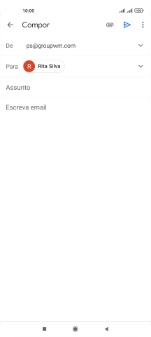 Prima Assunto e introduza o assunto pretendido.