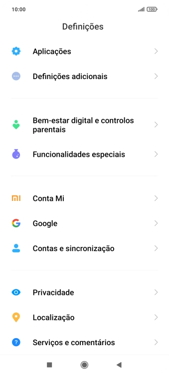 Prima Contas e sincronização.
