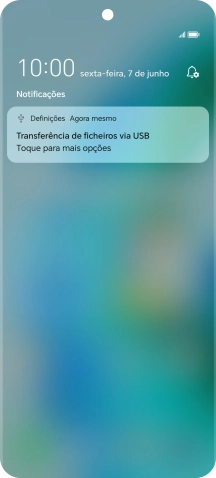 Prima Toque para mais opções.