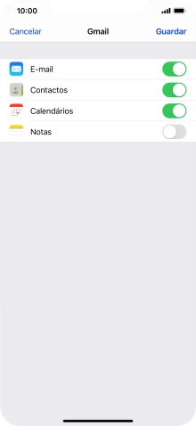 Se o ecrã mostrar esta imagem, a sua conta foi identificada e configurada automaticamente. Siga as indicações no ecrã para introduzir informações adicionais e concluir a configuração.