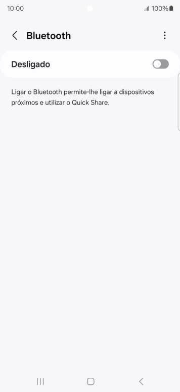 Prima o indicador para ativar a função.