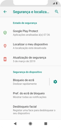 Prima Bloqueio de ecrão.