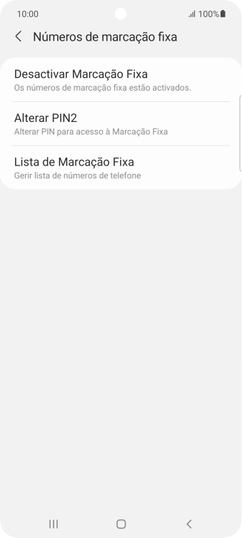 Prima Desactivar Marcação Fixa.
