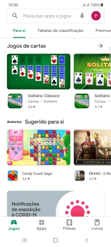 Prima o ícone de perfil.