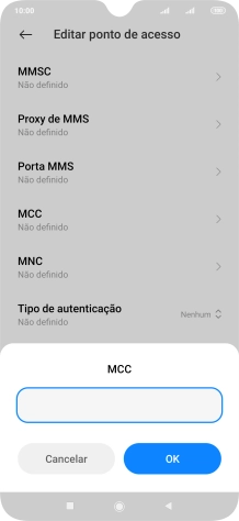 Introduza 268 e prima OK.