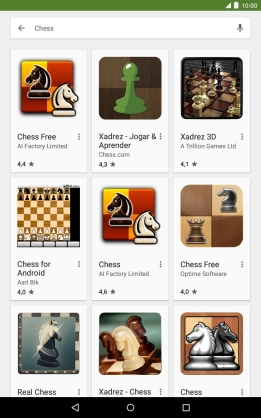 Prima a app pretendida.