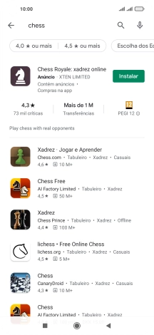 Prima a app pretendida.