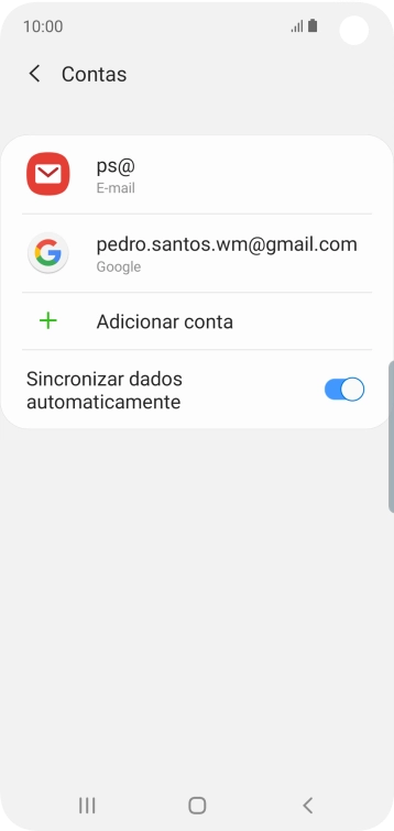 Prima a tecla de início para voltar ao ecrã inicial.