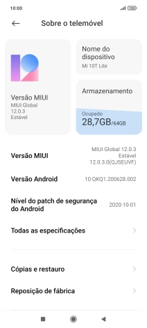 Prima Todas as especificações.