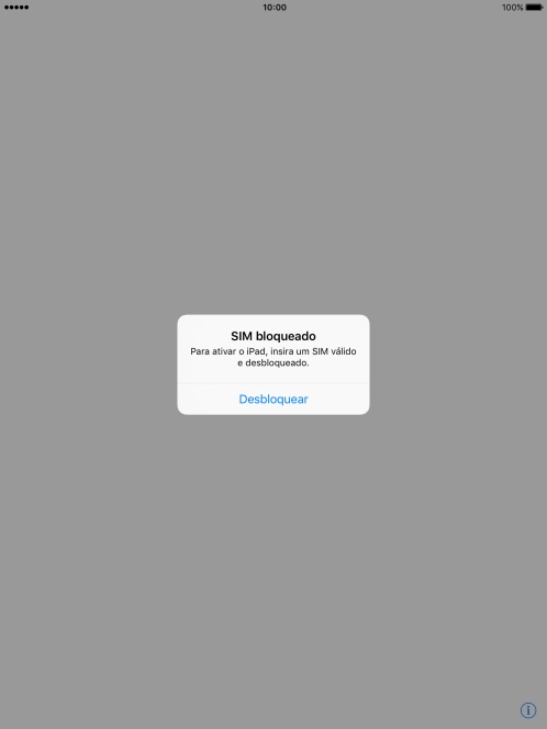 Se o cartão SIM estiver bloqueado, prima Desbloquear.