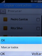 Escolha Marcar todos.