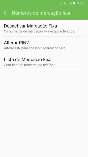 Prima Desactivar Marcação Fixa para desativar a marcação permitida.