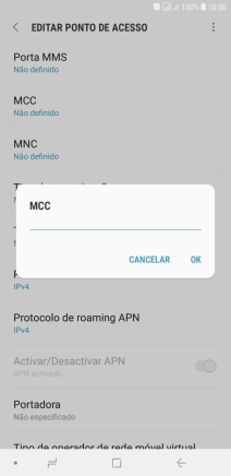 Introduza 268 e prima OK.