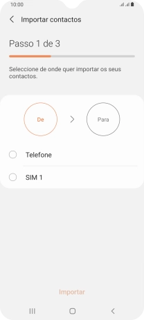 Prima o nome do cartão SIM.