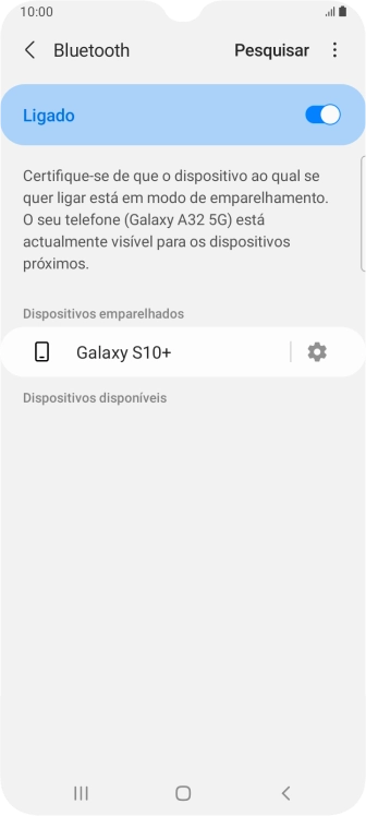 Prima a tecla de início para terminar e voltar ao ecrã inicial.