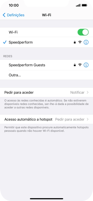 Para voltar ao ecrã inicial, deslize o dedo de baixo para cima a partir da base do ecrã.
